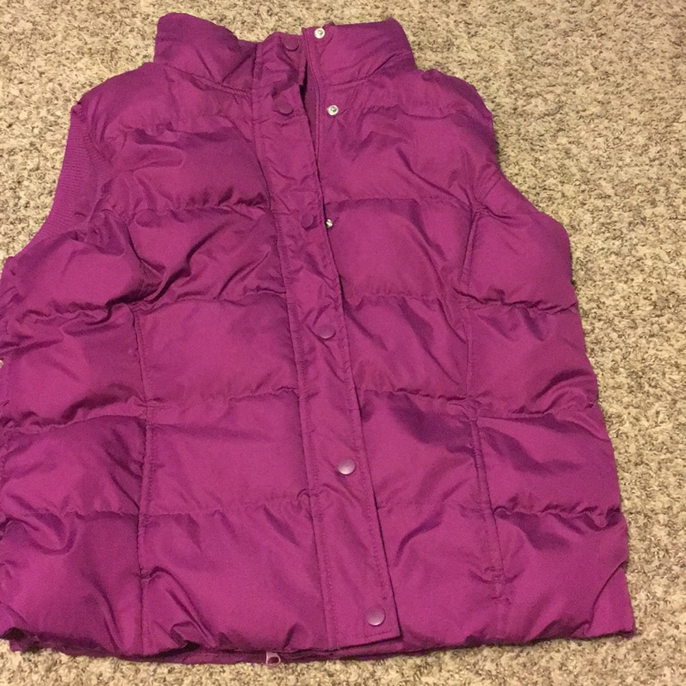 Purple puff vest! NWOT. Only been worn to try on.